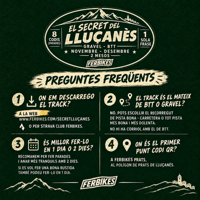 Preguntes freqüents del Secret del Lluçanès